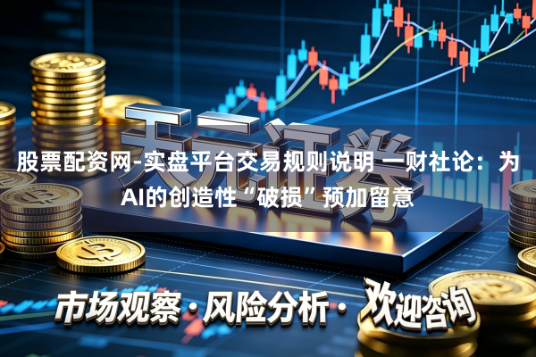股票配资网-实盘平台交易规则说明 一财社论:为AI的创造性“破损”预加留意